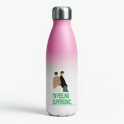 I'm Feeling Supersonic  Pink Water Bottle