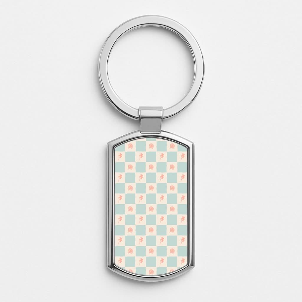 Patchwork Floral Pattern Luxury Keyring