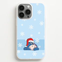 Cartoon Donkey Snowflakes iPhone 13 Pro Max Case