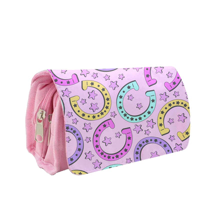 Horseshoe Pattern - Horses Pencil Case