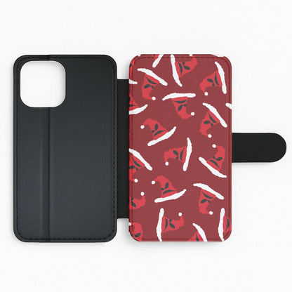 Sorting Christmas Hat Pattern Flip Phone Case