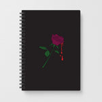 Dark Pink Rose Notebook