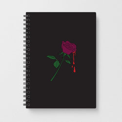 Dark Pink Rose Notebook