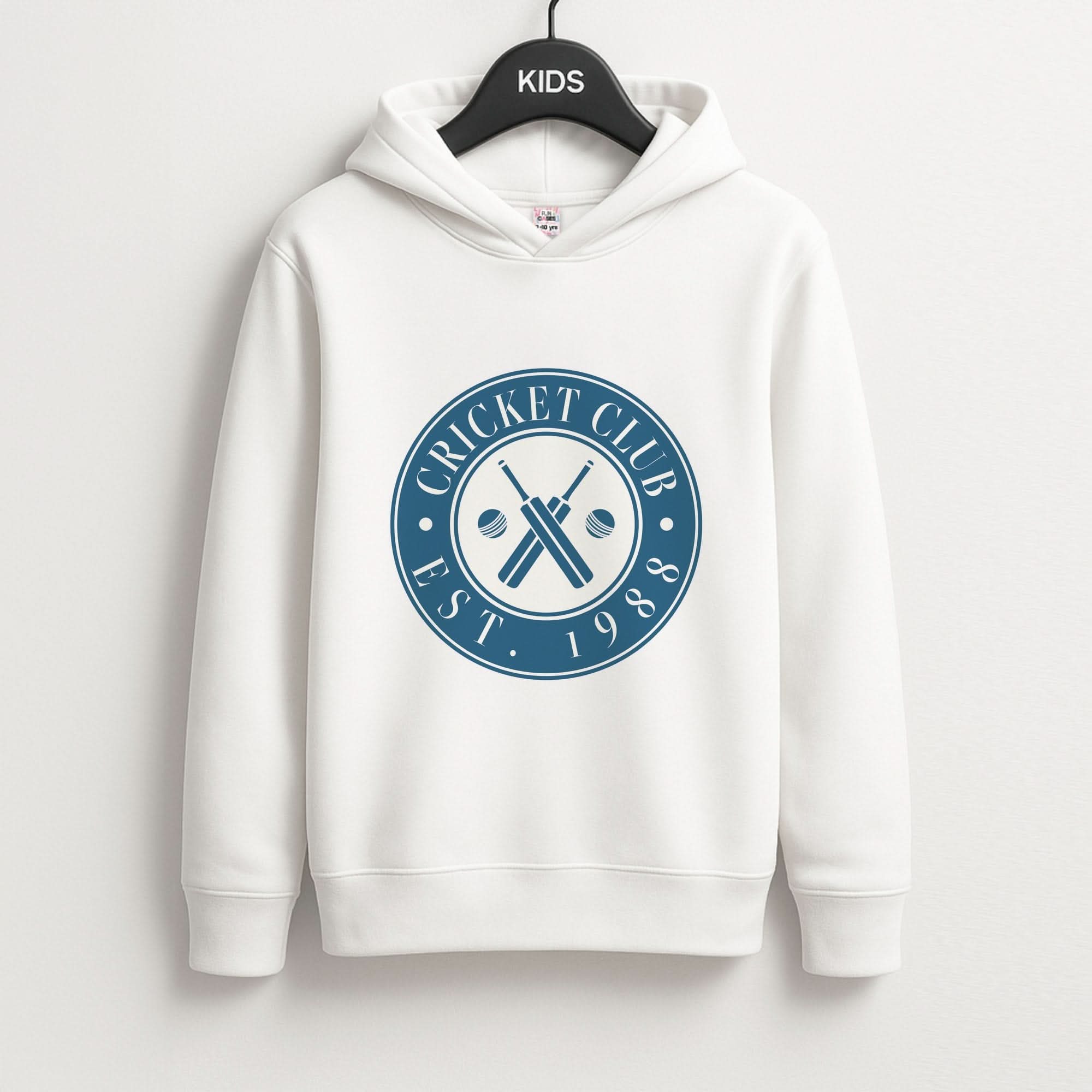 Cricket Badge Kids Hoodie