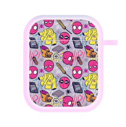 Spiderman Pattern AirPods Case