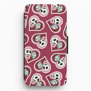 J And S Heart Pattern Flip / Wallet Phone Case 1
