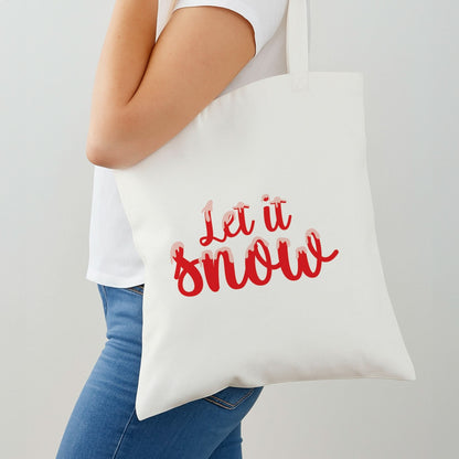 Let It Snow Snowflakes Shoulder Bag