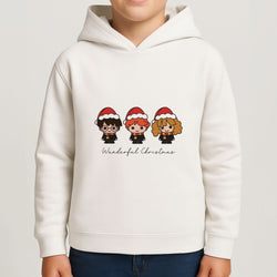 Wizards With Christmas Hats Boys Hoodie
