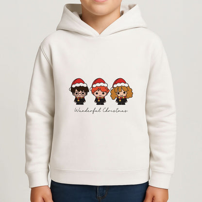 Wizards With Christmas Hats Boys Hoodie