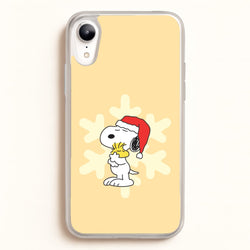 Christmas Cartoon Beagle And Bird  iPhone XR Case