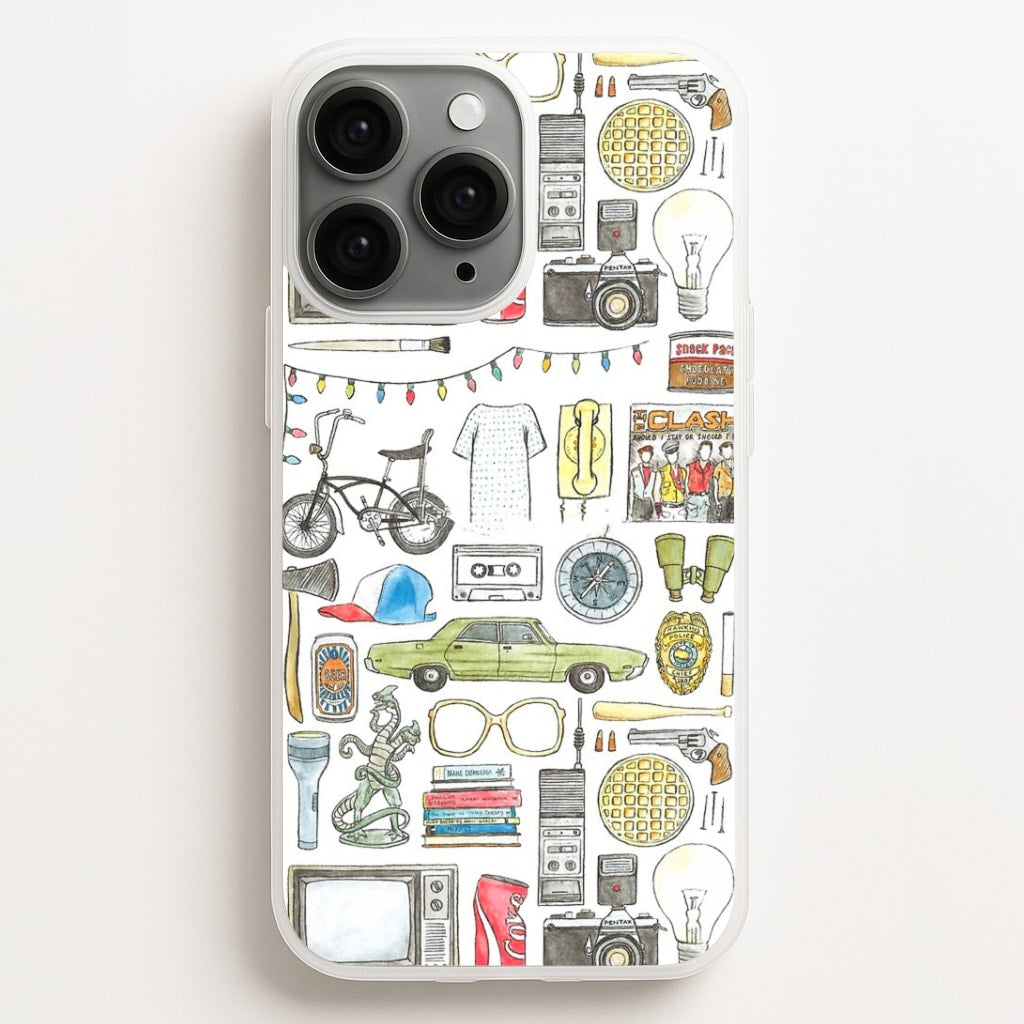 Stranger Objects Illustration Phone Case for iPhone, Samsung Galaxy and Google Pixel
