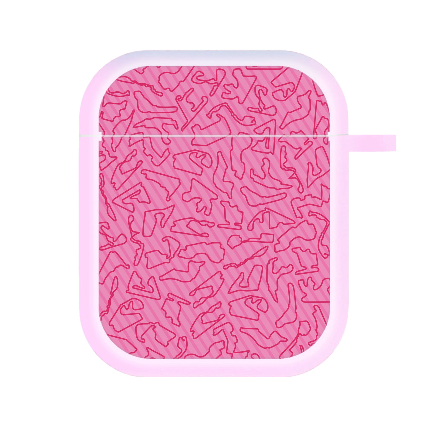 Track Outlines Pink AirPods Case