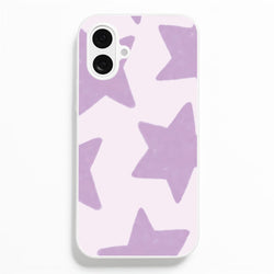 Lilac Stars iPhone 16 Case