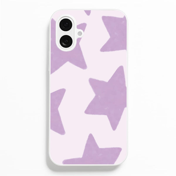 Lilac Stars iPhone 16 Plus Case