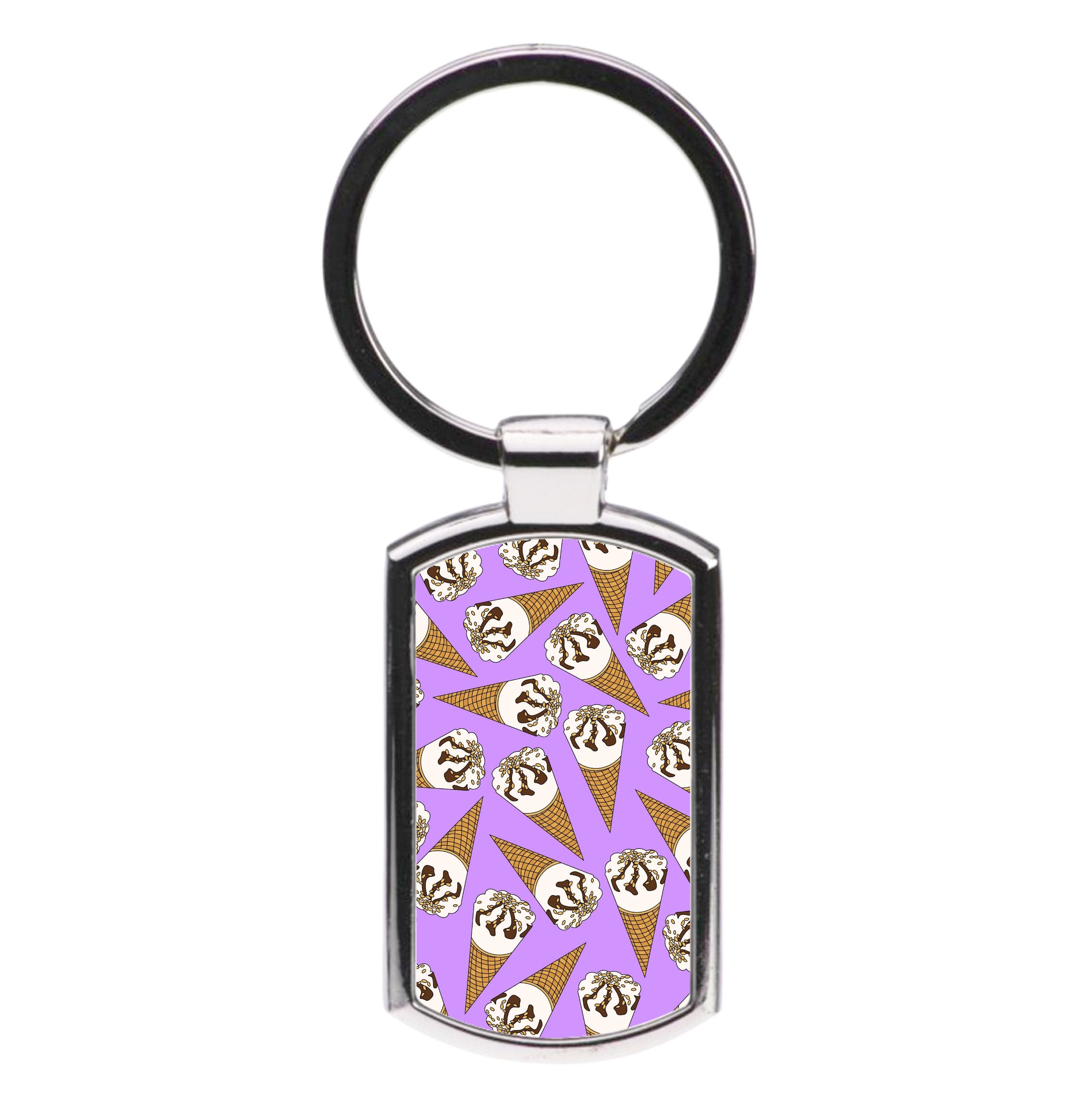 Netto - Ice Cream Patterns Luxury Keyring