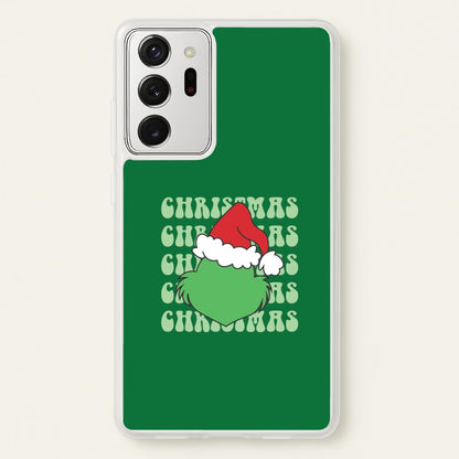 Green Creature Christmas Galaxy Note 20 Ultra Case