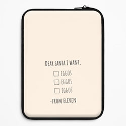 Eleven's Christmas List Universal Laptop Sleeve