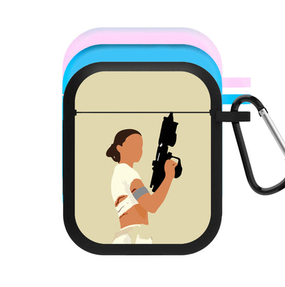 Leia With Gun AirPods Case