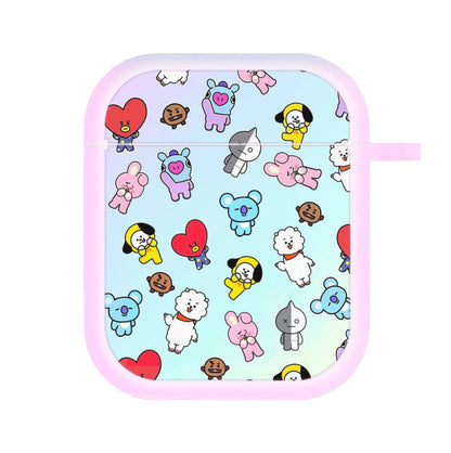 BT21 Collage - K Pop AirPods Case