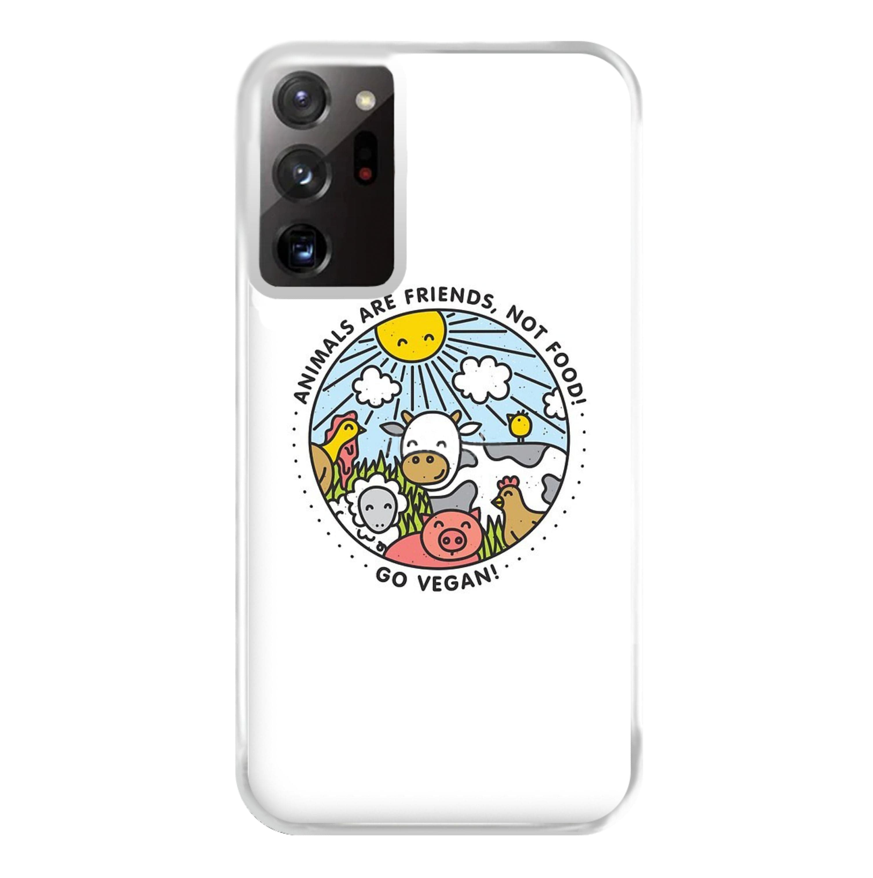 Animals Are Friends, Not Food - Vegan Phone Case