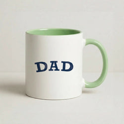 DAD Letters Green Mug