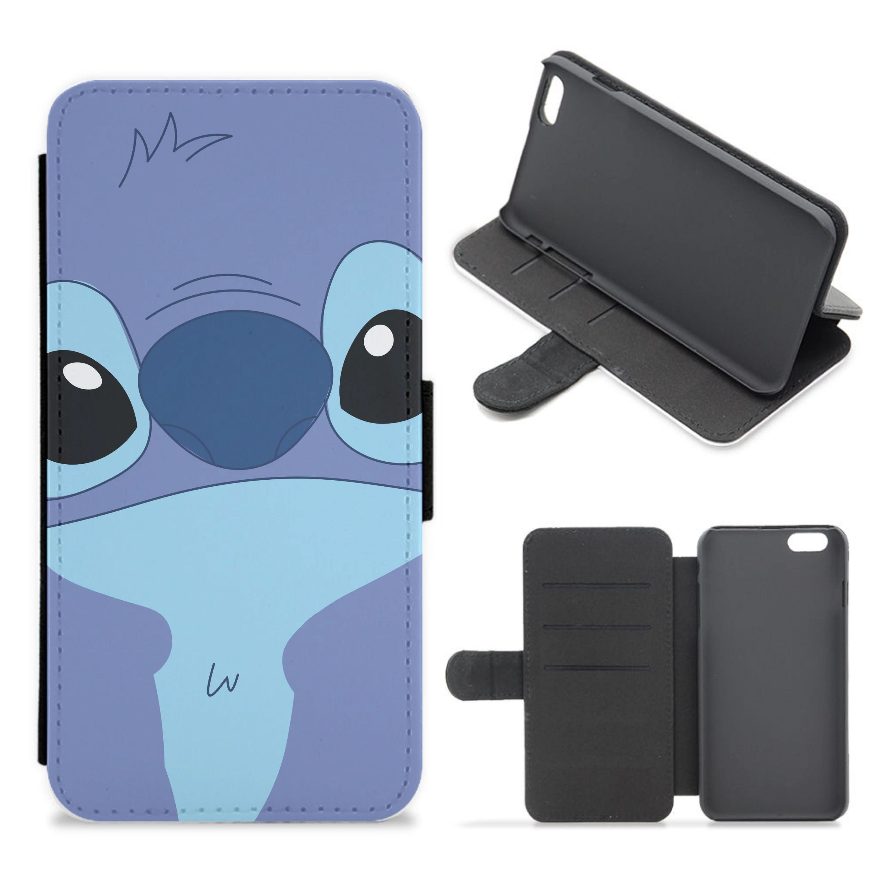 Blue Alien Face Flip / Wallet Phone Case