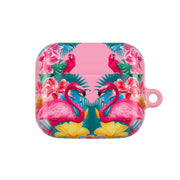 Flamingo and Tropical garden AirPods Case 3