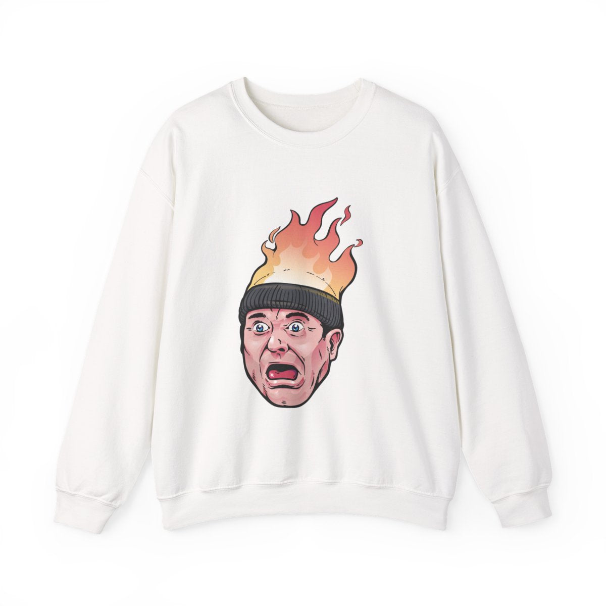 Flaming Beanie Sweatshirt