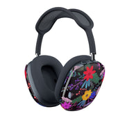 Black & Colourful Floral Pattern AirPods Max Case 1