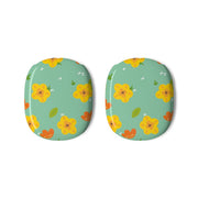 Yellow And Orange Pattern - Floral AirPods Max Case 3