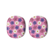 Pink, Purple And White Flowers - Floral Patterns AirPods Max Case 3