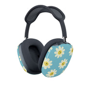 Pastel Blue Smiley Daisies Pattern AirPods Max Case 1