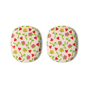 Smiley Tulips And Hearts Pattern AirPods Max Case 3