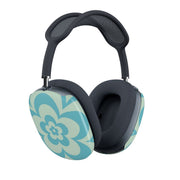 Teal Abstract Flower Pattern AirPods Max Case 2