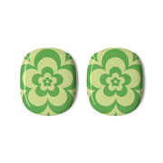Green Abstract Flower Pattern AirPods Max Case 3