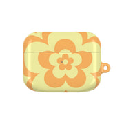 Yellow Abstract Flower Pattern  AirPods Case 5