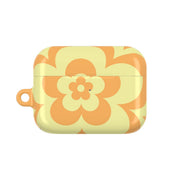 Yellow Abstract Flower Pattern  AirPods Case 6