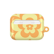 Yellow Abstract Flower Pattern  AirPods Case 7