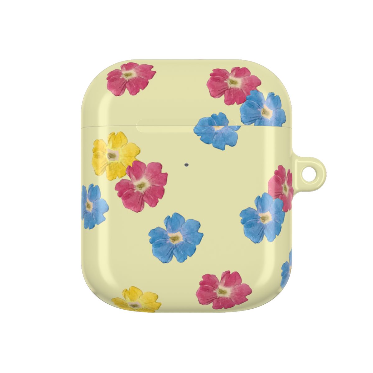 Pastel Pressed Flowers Pattern AirPods Case