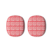 Square Abstract Flowers Pink AirPods Max Case 3