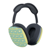 Square Abstract Flowers Blue AirPods Max Case 2