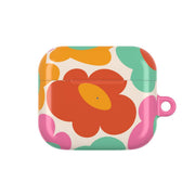Abstract Trippy Retro Flowers AirPods Case 3