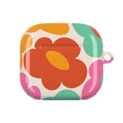 Abstract Trippy Retro Flowers AirPods Case 4