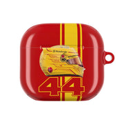 Red & Yellow 44 Helmet - Hamilton AirPods Case 4
