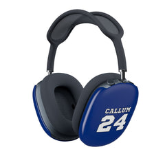 Dark Blue - Personalised Football AirPods Max Case