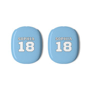 Light Blue - Personalised Football AirPods Max Case 3