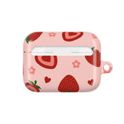 Strawberries And Hearts - Fruit Patterns AirPods Case 7