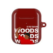 Woods Dark Red AirPods Case 1
