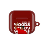 Woods Dark Red AirPods Case 3