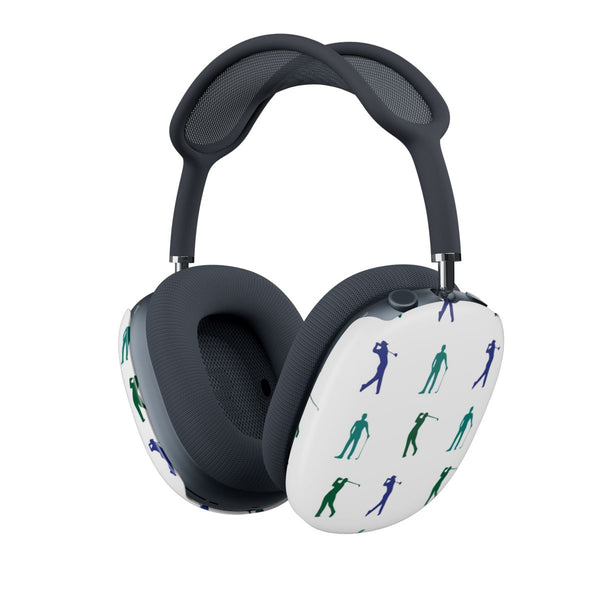 Golfer Silhouettes Pattern AirPods Max Case